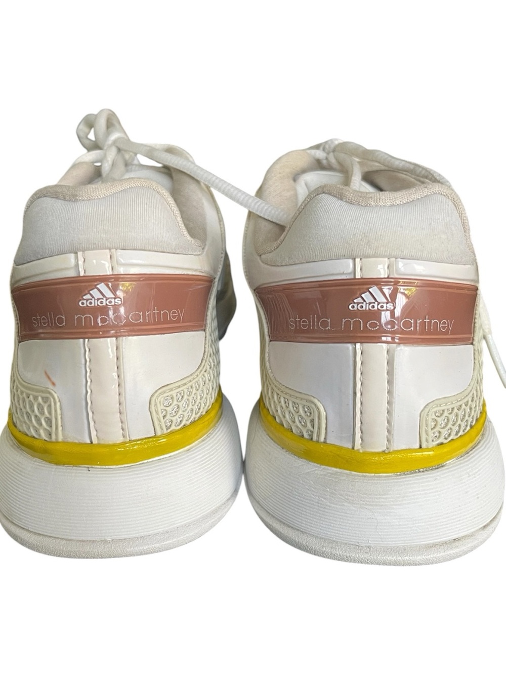 Adidas by Stella McCartney Ivory Barricade Mesh Sneaker Runner Athletic Shoe (7) - Picture 5 of 10